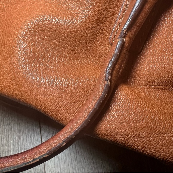 MICHAEL KORS Hamilton Medium Lock and Key Leather Bag Satchel/Shoulder Bag Brn - Picture 6 of 14